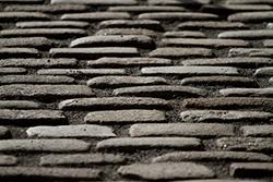 cobbles pavement for sidewalk in streets
