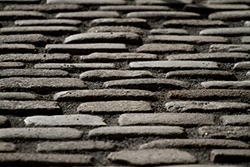 pavés de rue comme trottoir