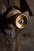 golden door handle close-up