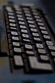 clavier de machine à écrire avec ses touches