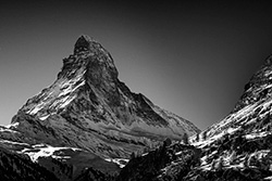 The Matterhorn Swiss mountain in Alps, summit in Switzerland, Mont Cervin