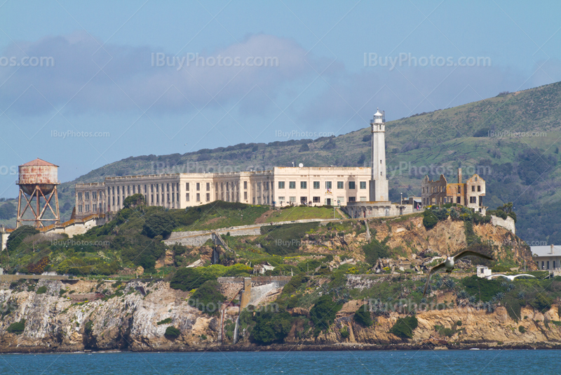 Alcatraz island in San Francisco, California, The Rock in the bay