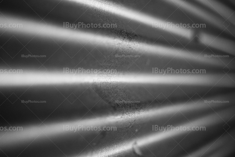 Corrugated iron with horizontal lines perspective