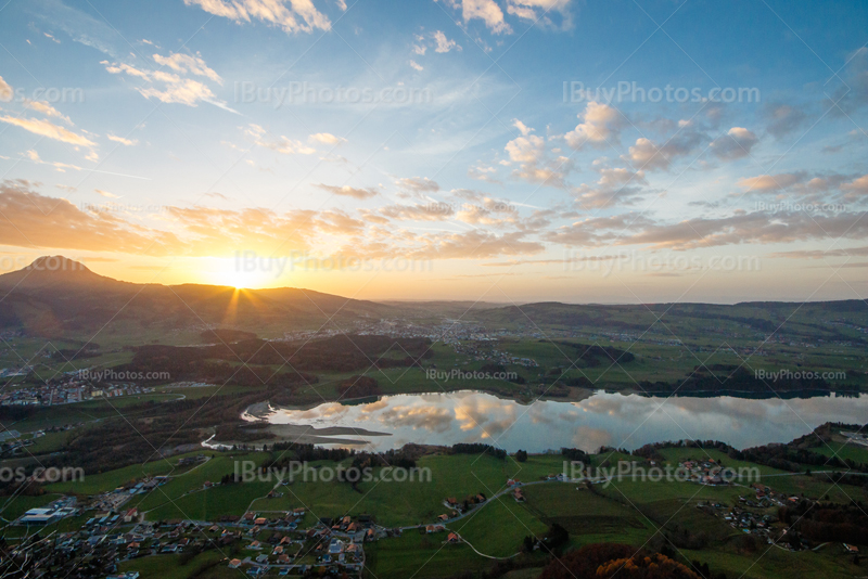 Gruyere area sunset 001