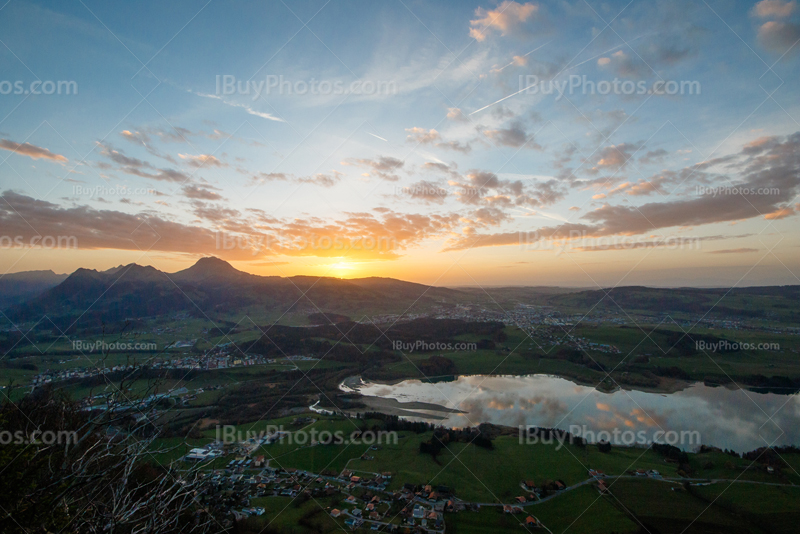 Gruyere area sunset 005