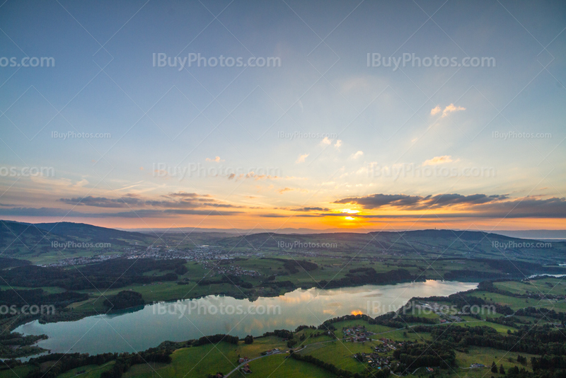 Gruyere lake sunset 010