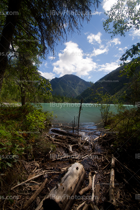 Lac Kinney dans parc Robson en Colombie Britannique