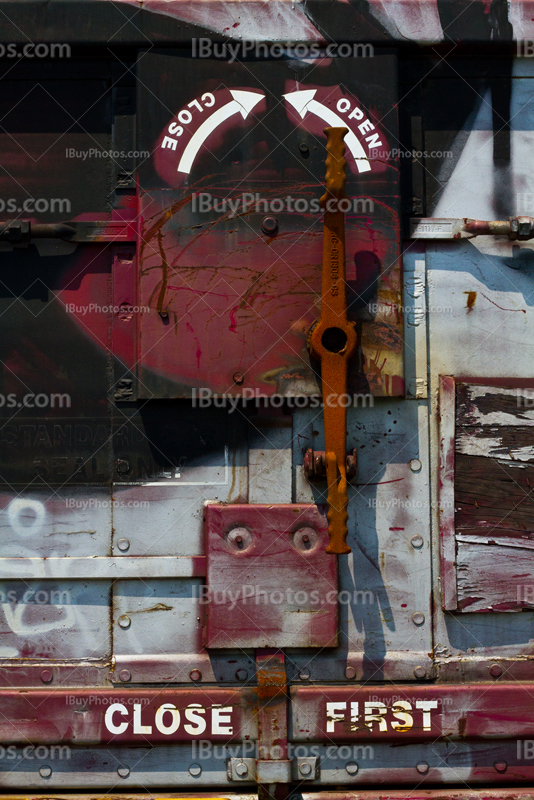 Fermetures de wagon sur un train