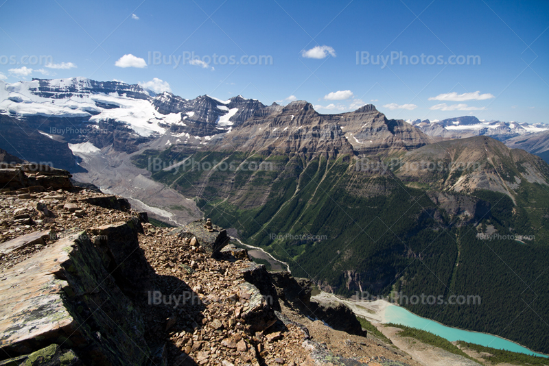 Fairview mountain above Lake Louise in Banff Park