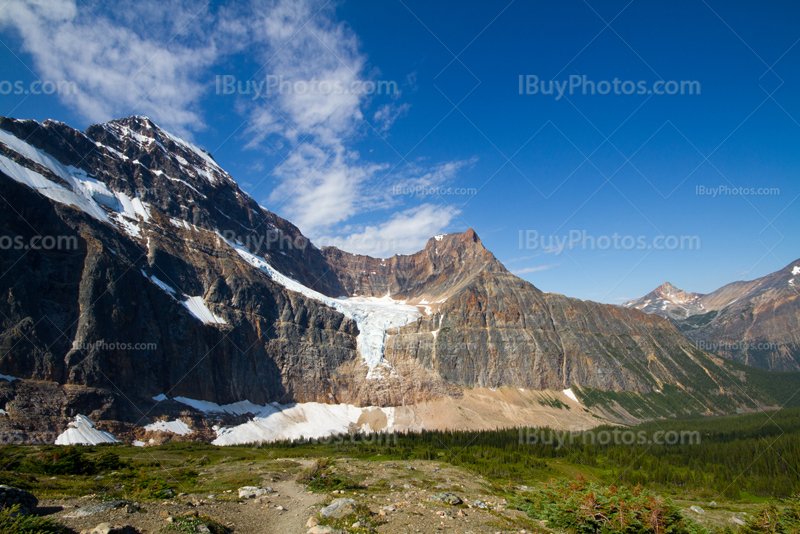 Mount Edith Cavell and Angel Glacier in Jasper Park, Alberta