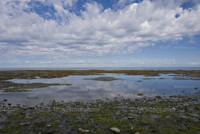 Pond in gulf of saint Lawrence River in Quebec