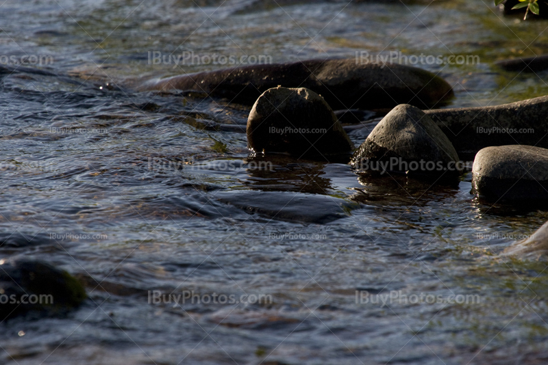 Rocks in river