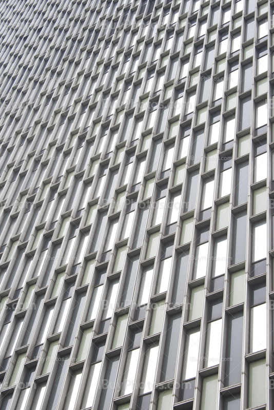 Building facade with rectangle windows