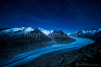 Photo: Aletsch Glacier Night 001