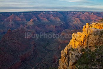 Vue du Grand Canyon au lever de soleil Arizona