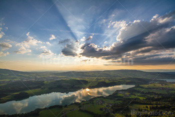 Photo: Coucher De Soleil Lac Gruyere 004