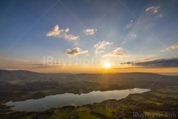 Photo: Coucher De Soleil Lac Gruyere 007