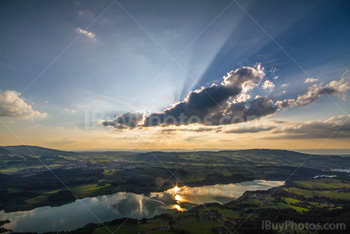 Photo: Coucher De Soleil Lac Gruyere 008