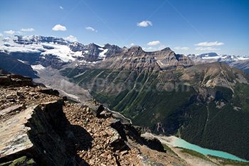 Fairview mountain above Lake Louise in Banff Park