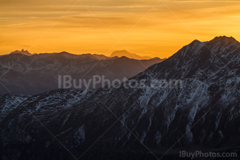 Photo: Coucher De Soleil Montagnes 001