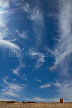 Blue sky with clouds in Arizona, at Lake Powell