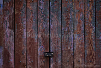 Wooden door locked