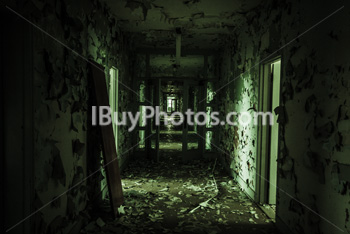 Photo: Couloir Ecole Abandonnée 001