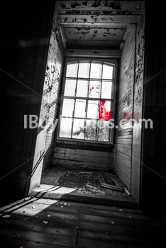 Photo: Bw Broken Window 001