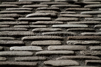Cobbles pavement for sidewalk in streets