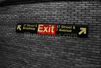 Photo: New York Subway Exit 001