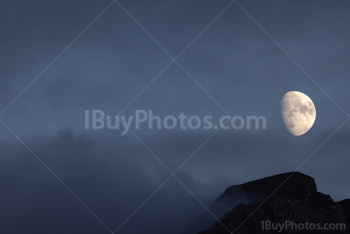 Photo: Swiss Mountains Moon 001